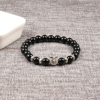 Thumbnail for Black Onyx Owl Charm Bracelet