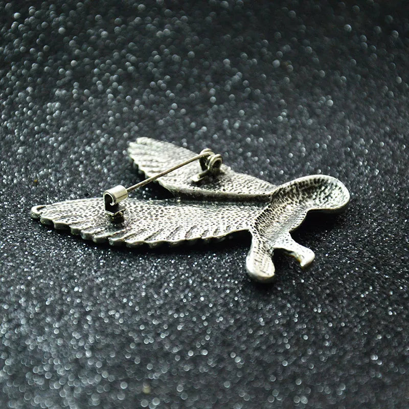 Enamel Owl Brooch