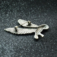Thumbnail for Enamel Owl Brooch