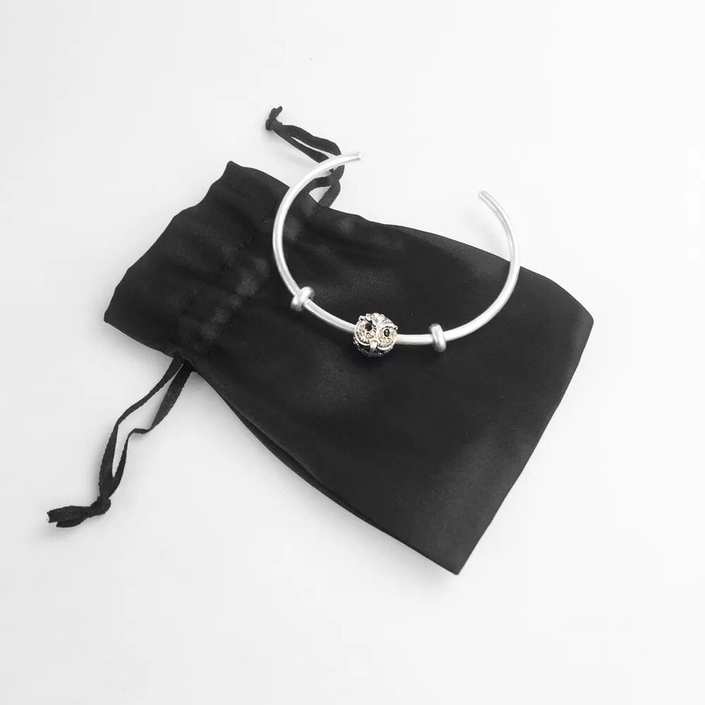 Owl Bangle Silver
