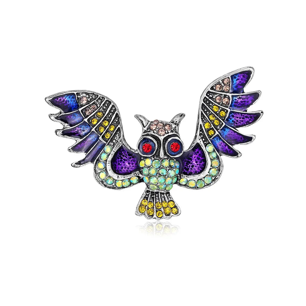 Antique Owl Brooch