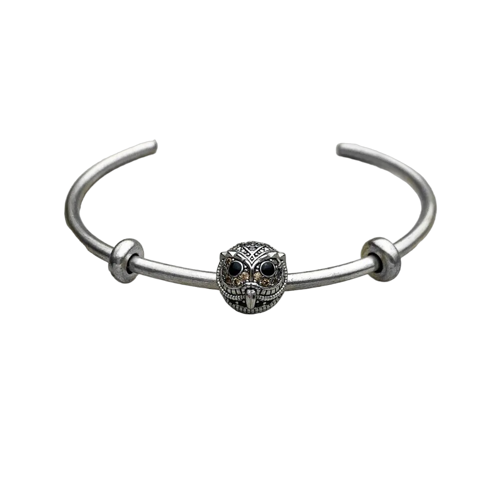Owl Bangle Silver