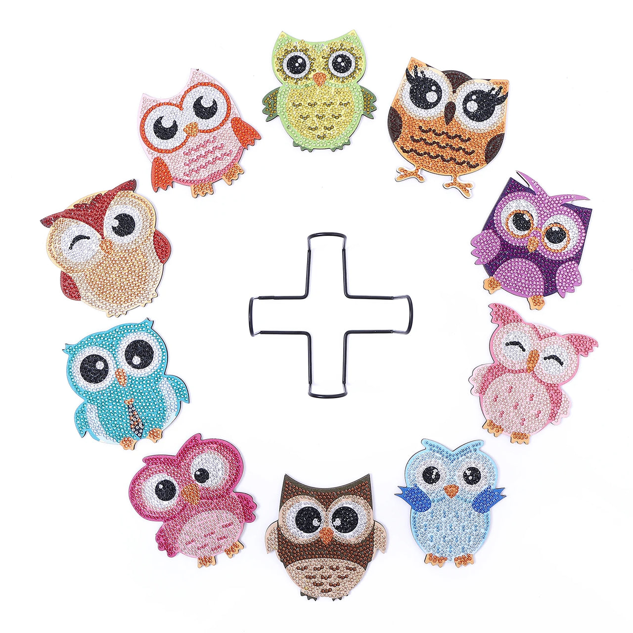 DIY Handmade Owl Coaster Set