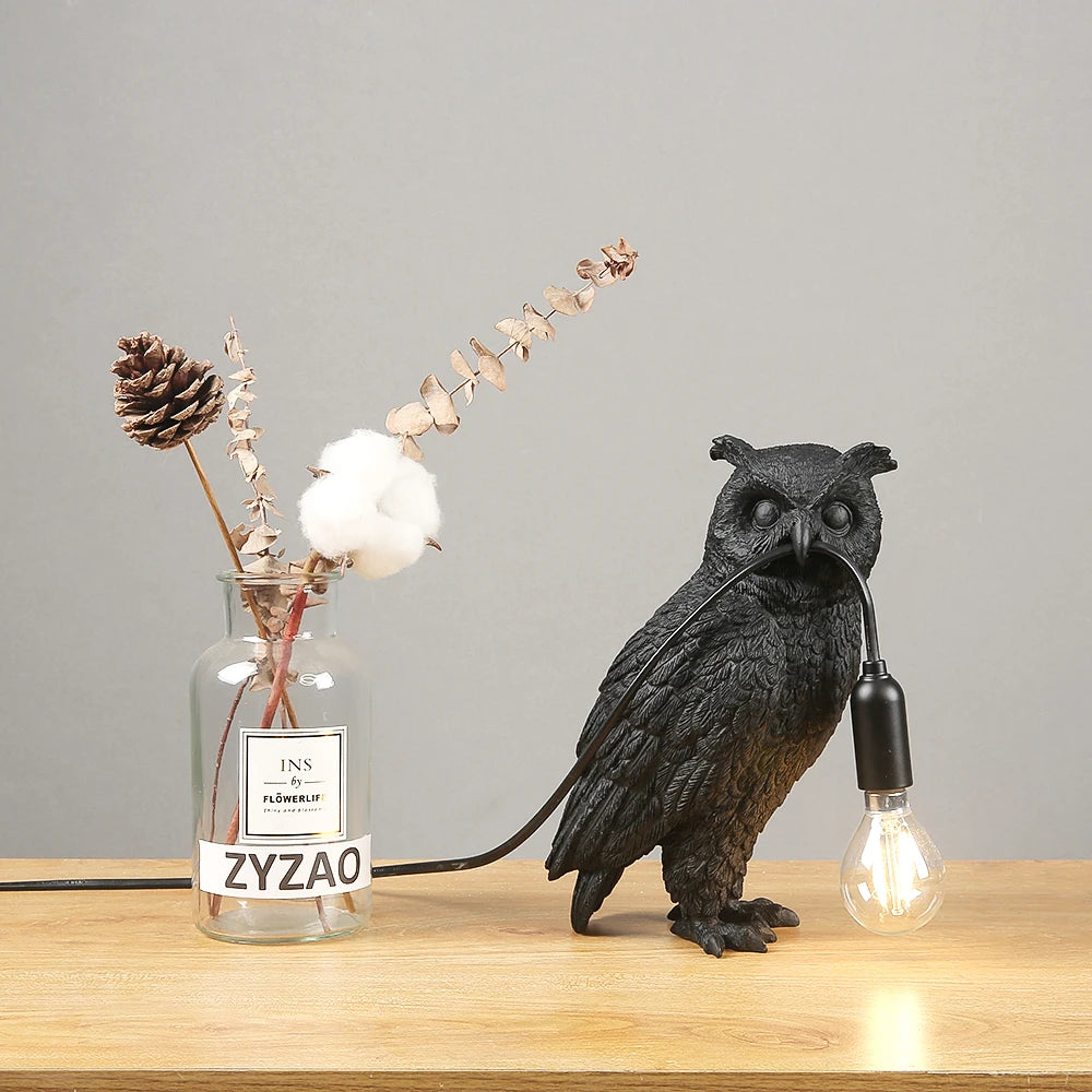 Old Owl Lamp