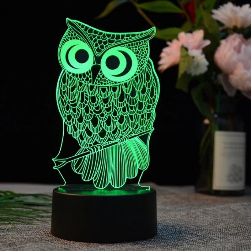 Owl Led Lamp