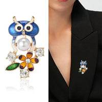 Thumbnail for Small Owl Brooch