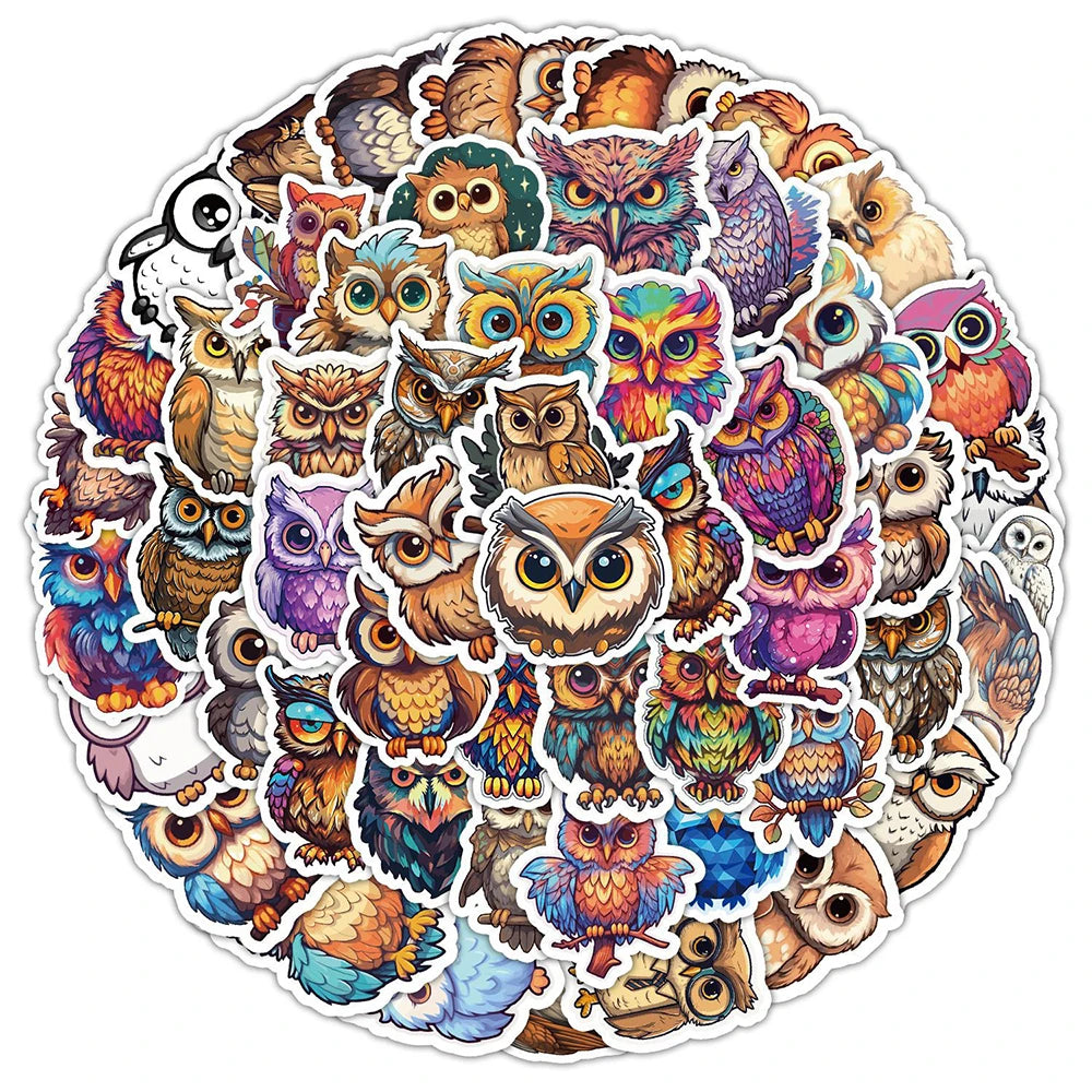 Owl Sticker Set