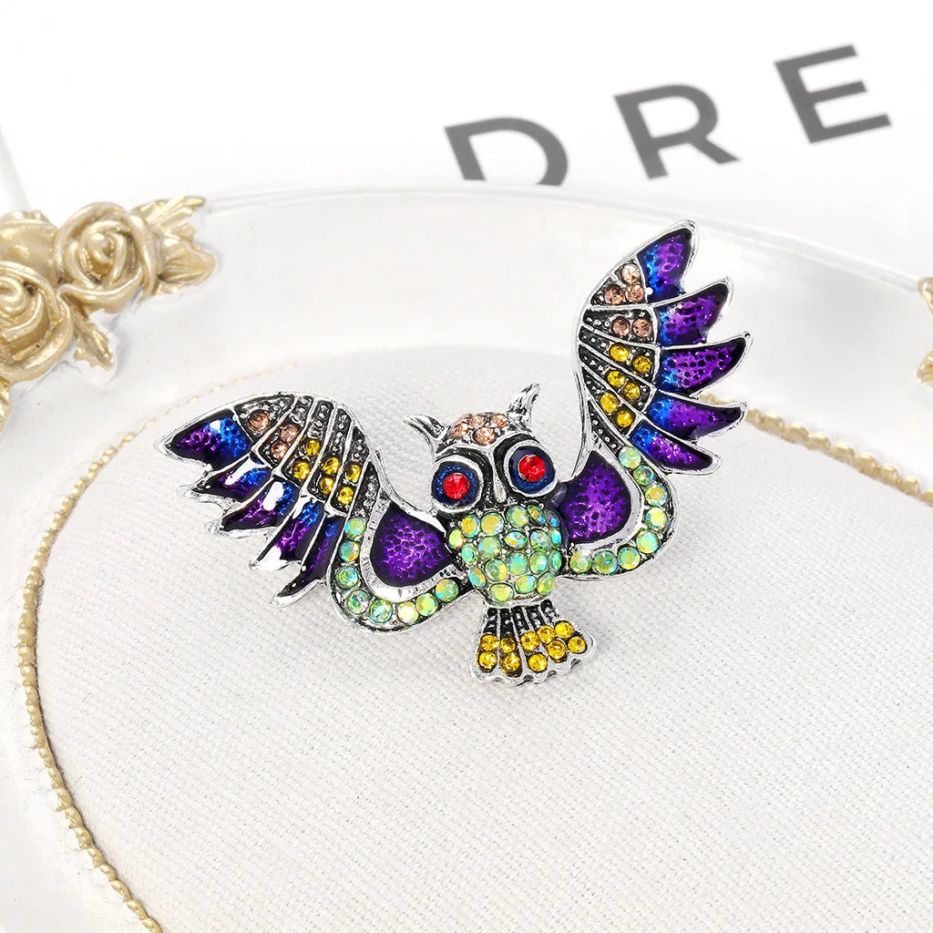 Antique Owl Brooch