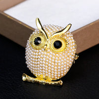 Thumbnail for Beaded Owl Brooch
