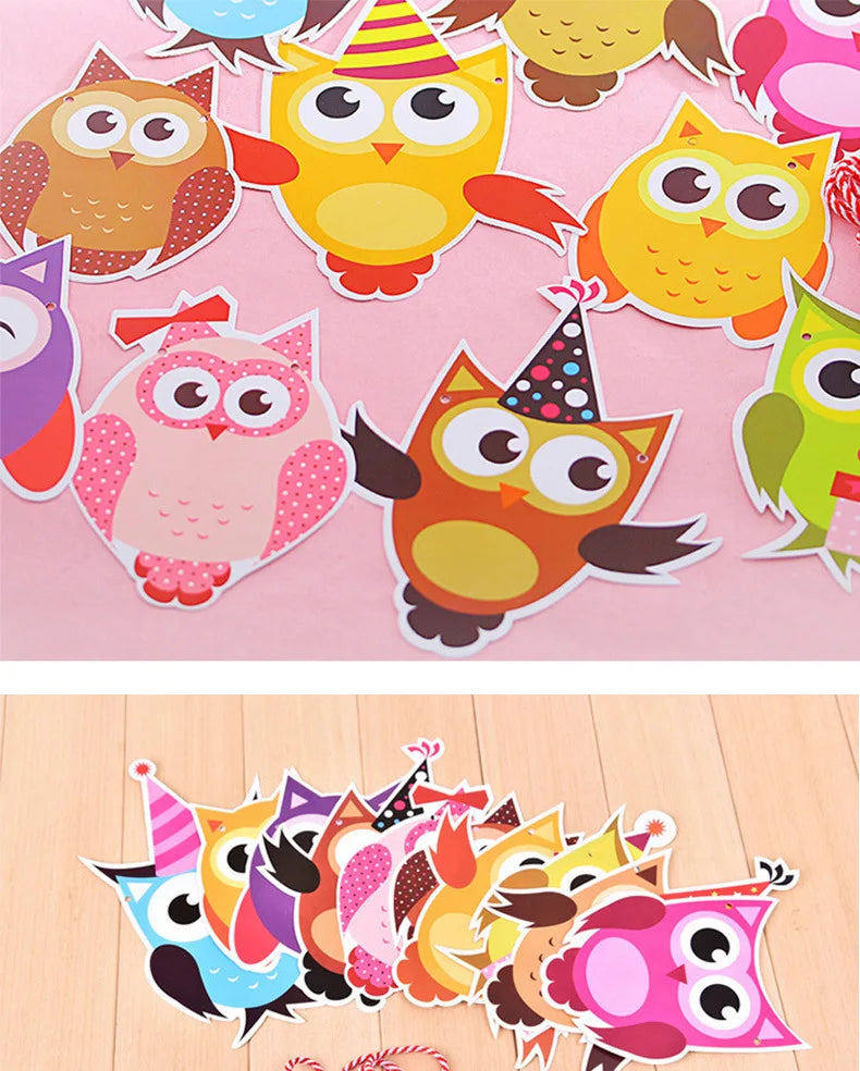 Owl Party Banner