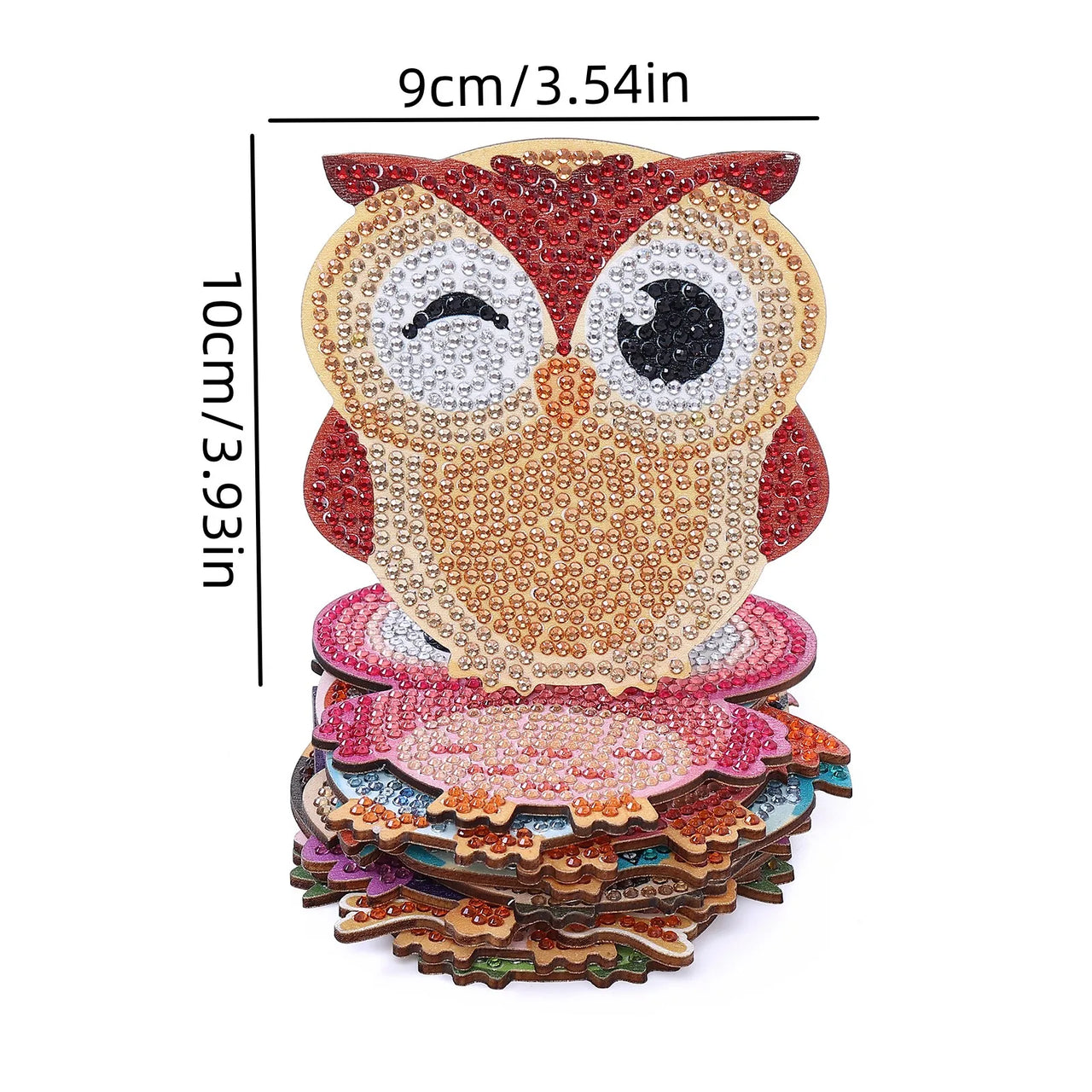 DIY Handmade Owl Coaster Set
