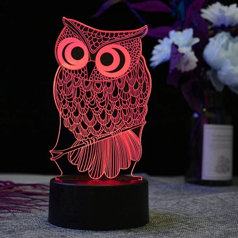 Owl Led Lamp