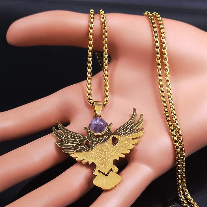 Golden Owl Necklace