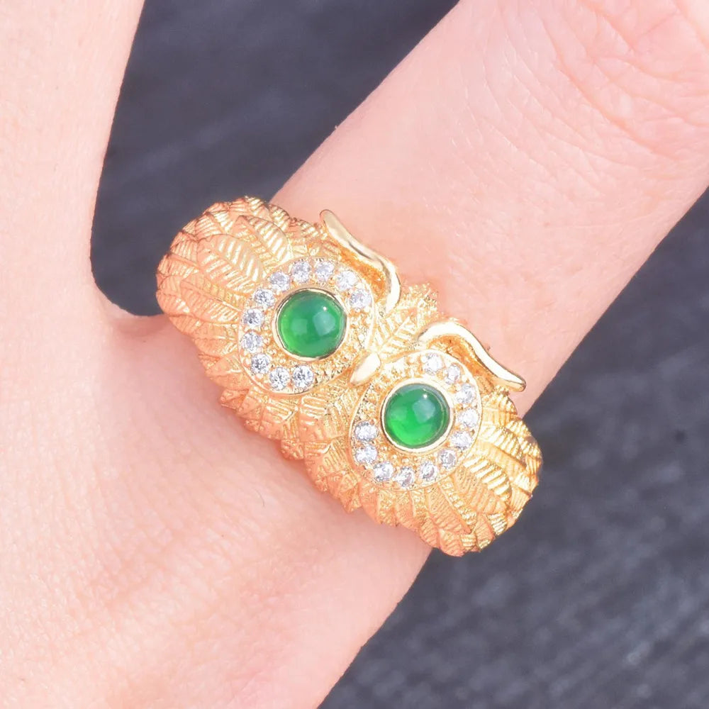 Antique Owl Ring