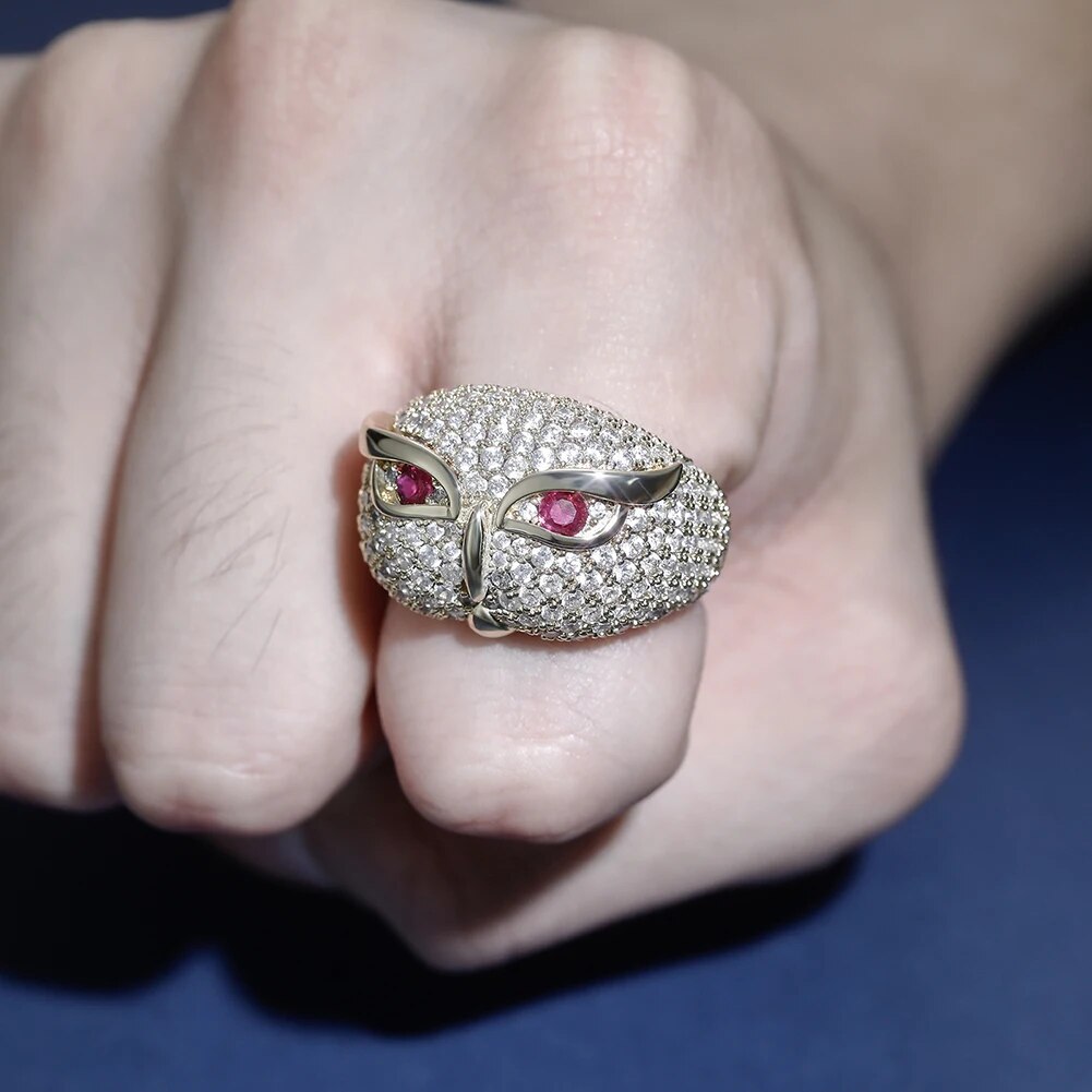 Crystal Owl Ring