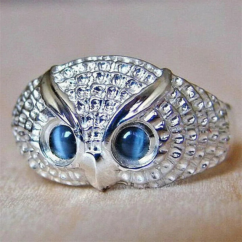 Owl Rhinestones Ring