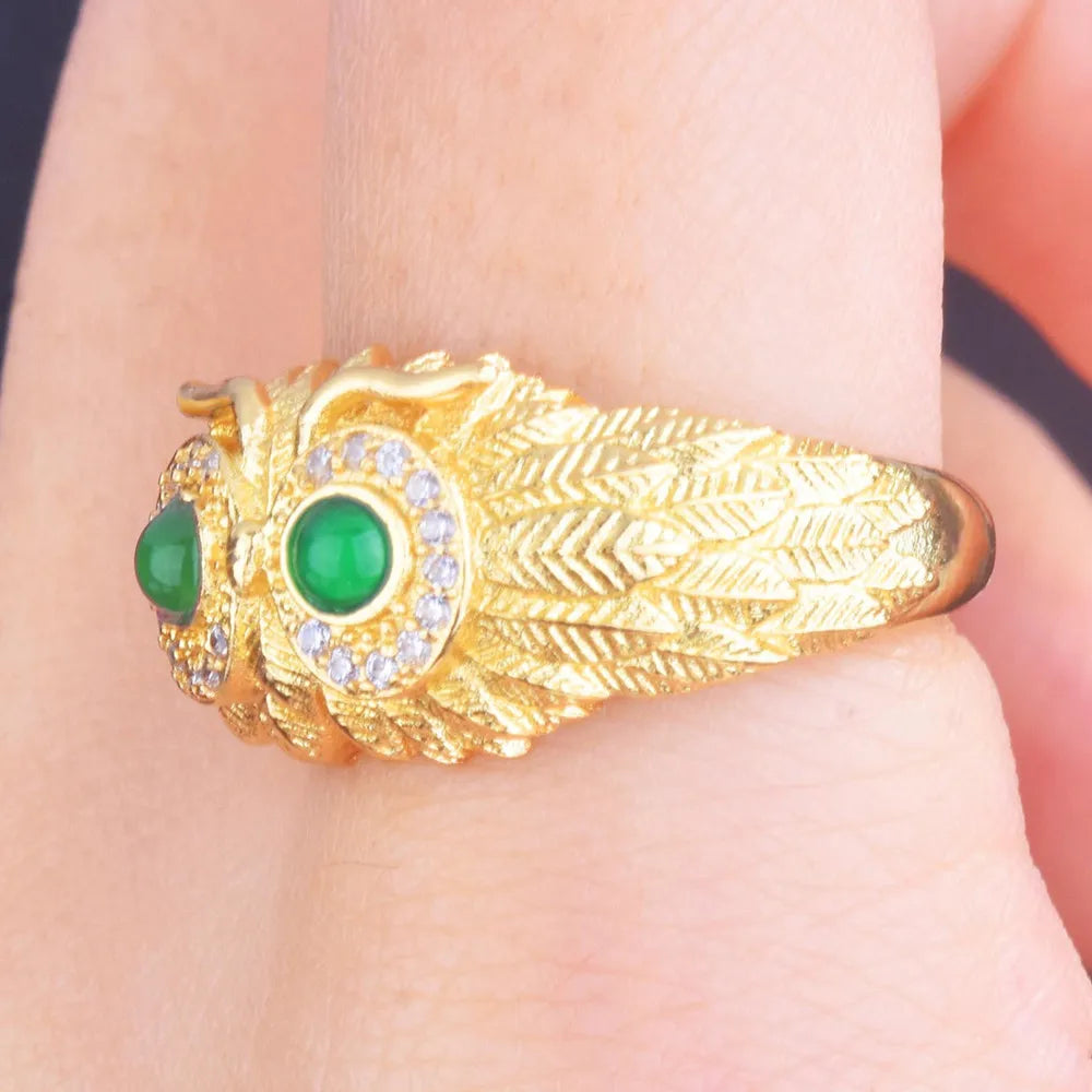 Antique Owl Ring