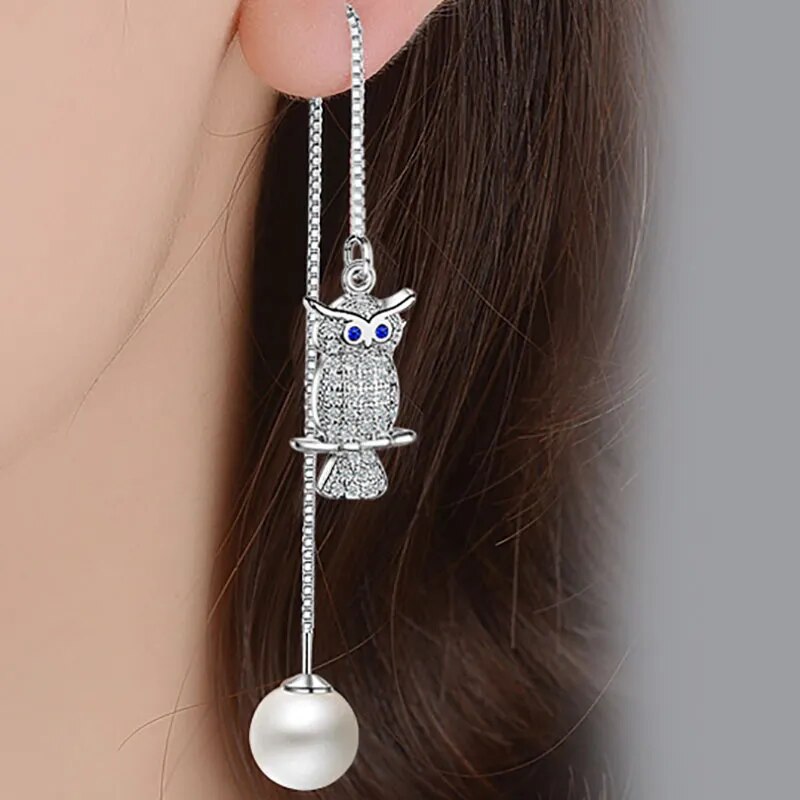 Owl Dangle Earrings