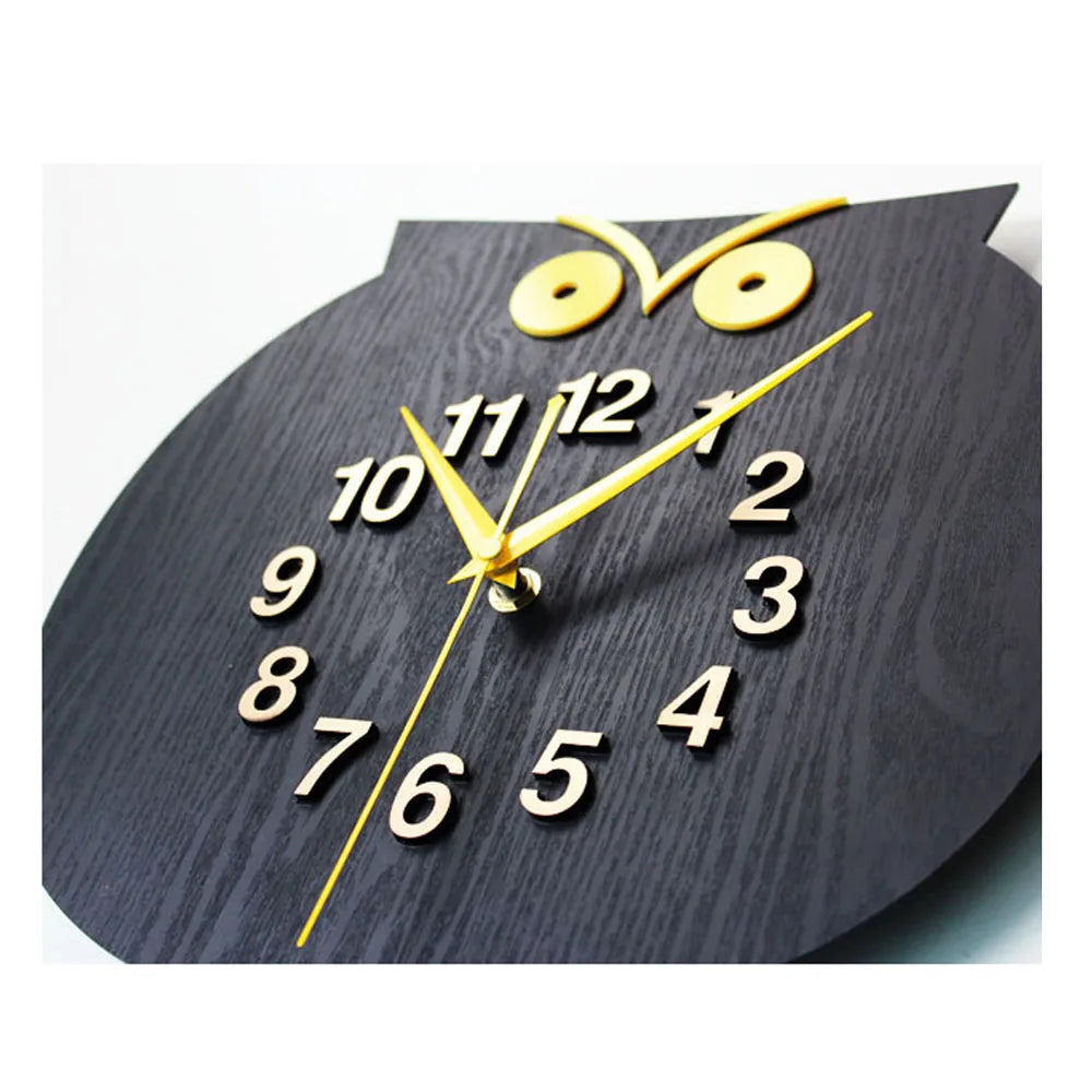 Wooden Owl Clock