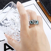 Thumbnail for Blue Eyed Owl Ring