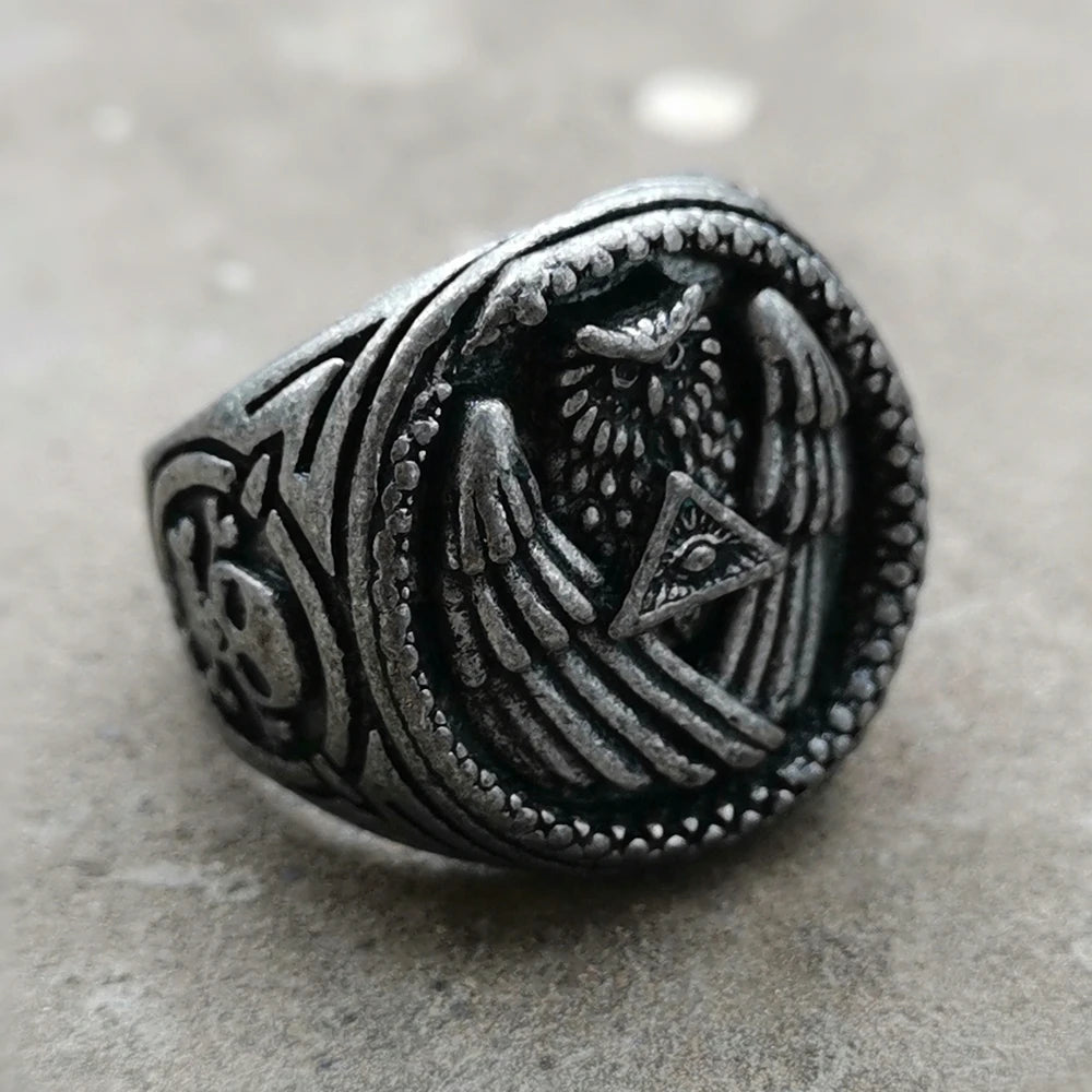 Owl Masonic Ring