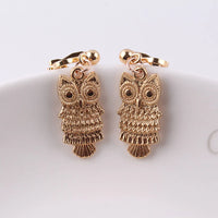 Thumbnail for Gold Owl Earrings