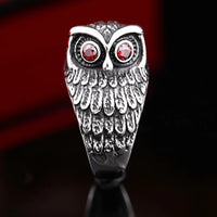 Thumbnail for Owl Garnet Ring