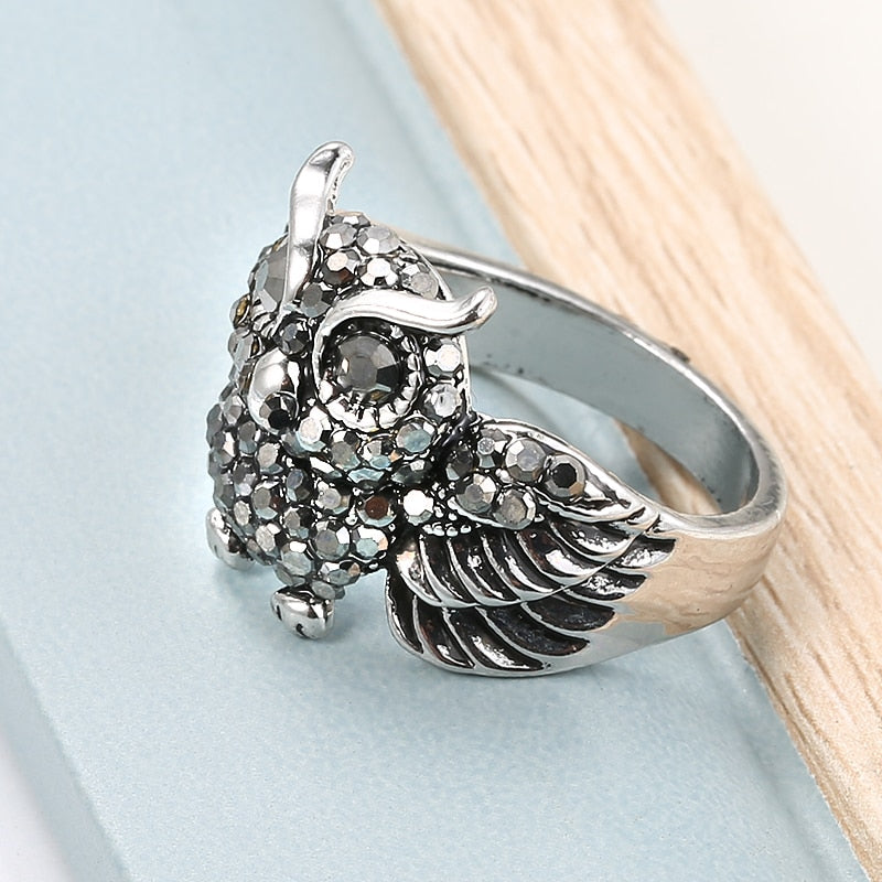 Owl Pearl Ring