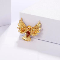 Thumbnail for Gold Owl Brooch