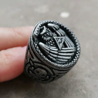 Thumbnail for Owl Masonic Ring