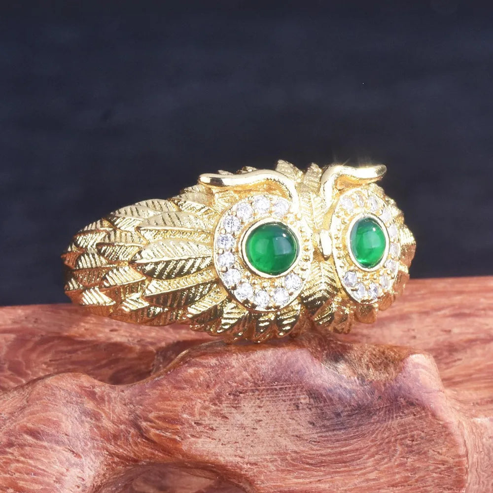 Antique Owl Ring