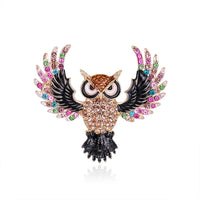 Thumbnail for Owl Crystal Brooch