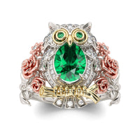 Thumbnail for Owl Emerald Ring