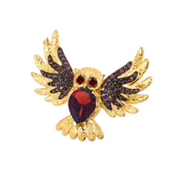 Thumbnail for Gold Owl Brooch