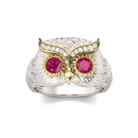 Thumbnail for Owl Ruby Ring