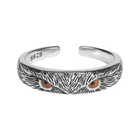 Thumbnail for Owl Wisdom Ring (Silver)