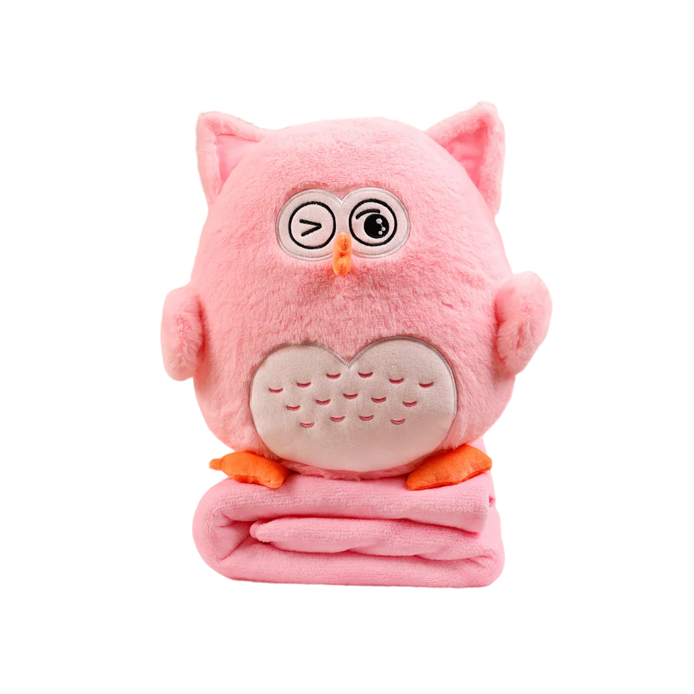 Pink Owl Plush