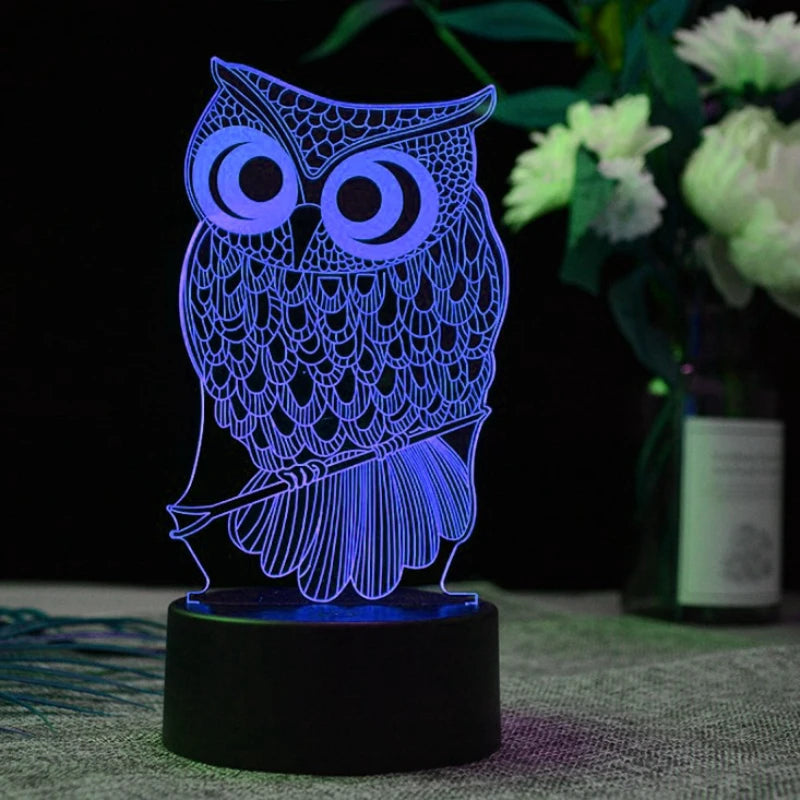 Owl Led Lamp