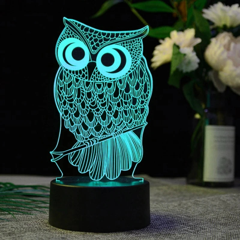 Owl Led Lamp