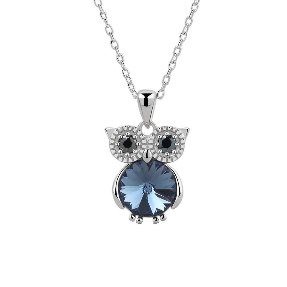 Owl Diamond Necklace 