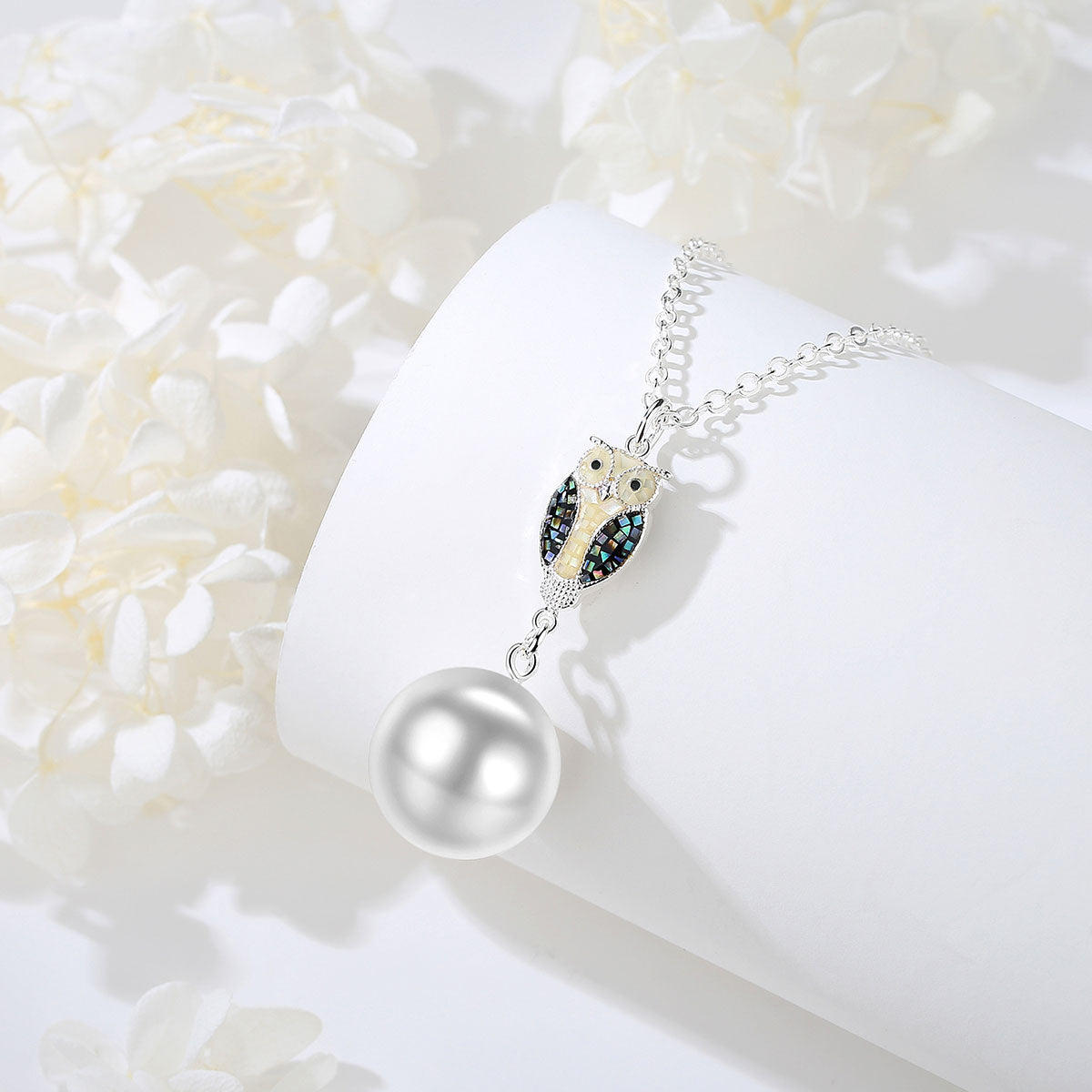 Owl Pearl Necklace