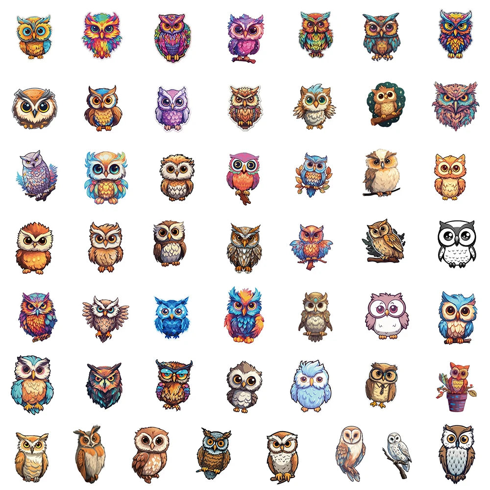 Owl Sticker Set