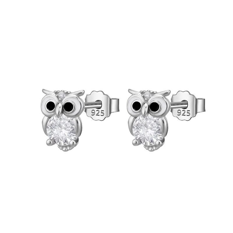 Owl Diamond Earrings