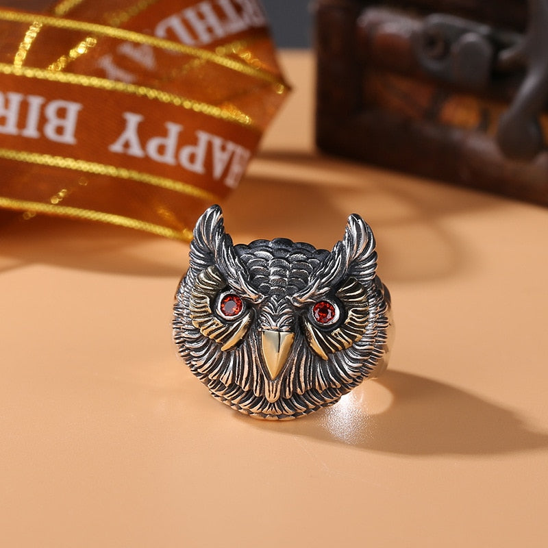 Owl Face Ring