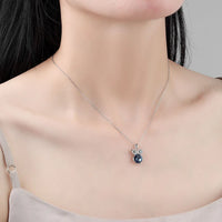 Thumbnail for Owl Diamond Necklace (Silver)
