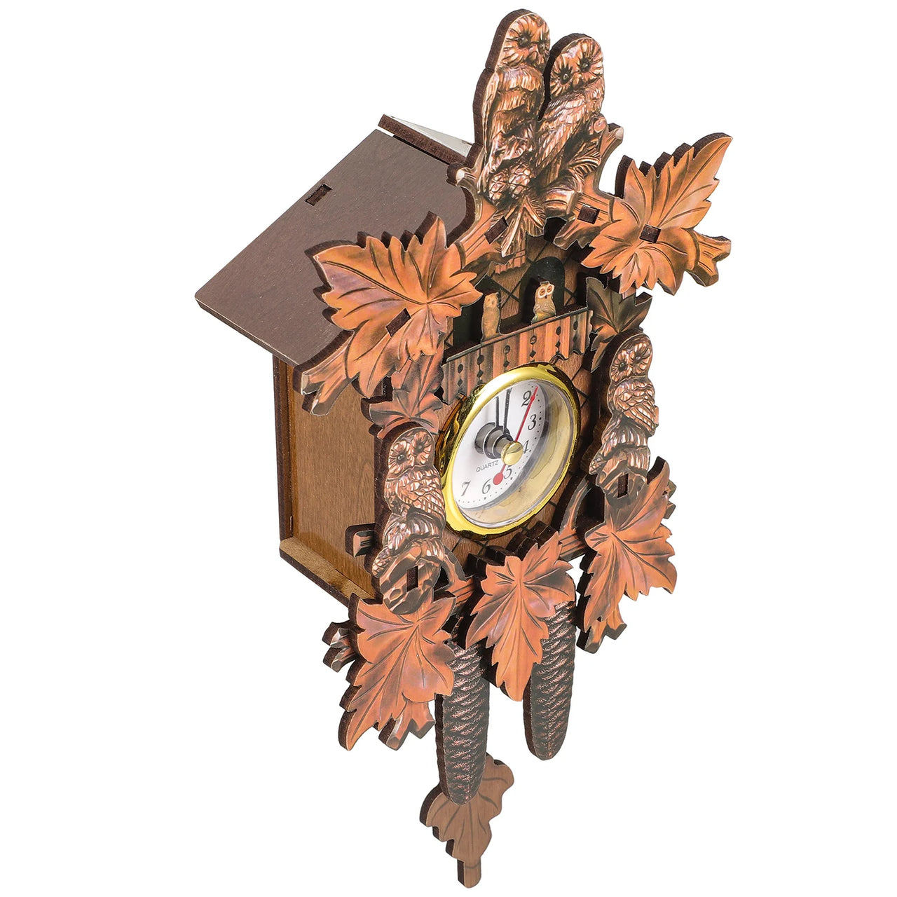 Owl Cuckoo Clock on a white background