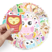 Thumbnail for Colorful Owl Stickers Set
