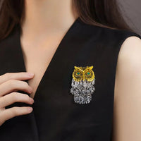 Thumbnail for Vintage Owl Brooch Gold