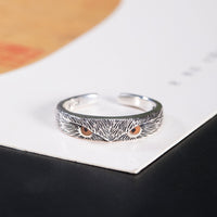 Thumbnail for Owl Wisdom Ring (Silver)