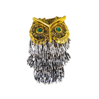 Thumbnail for Vintage Owl Brooch Gold
